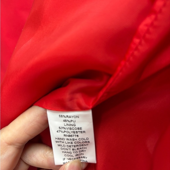 J Society Moto Jacket Women’s size M Full Zip Red Stained on Back see pictures - Picture 5 of 15